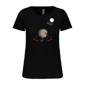 bat wéy - T-shirt femme illustration maskilili - Guyane - Noir