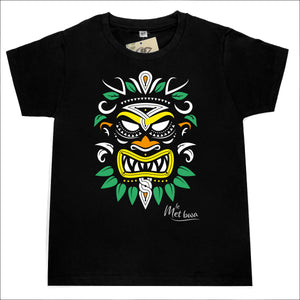 bat wey - T-shirt enfant - Met bwa - Guyane - Noir