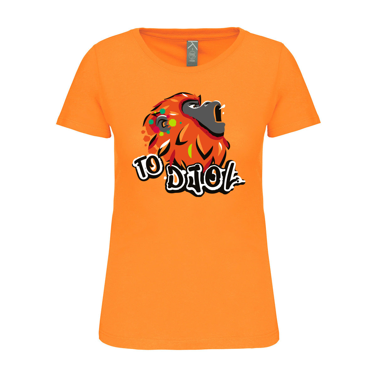 bat wey - T-shirt Femme To djol Singe Hurleur - Guyane - orange
