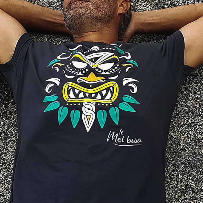 bat wey - T-shirt Homme illustration Mèt bwa - Guyane - Model