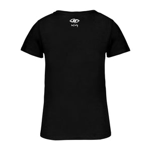 T-shirt Femme - Dos - logo bat wey - Noir
